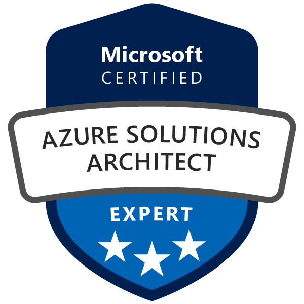 Microsoft Certified: Azure Solution Architect Expert